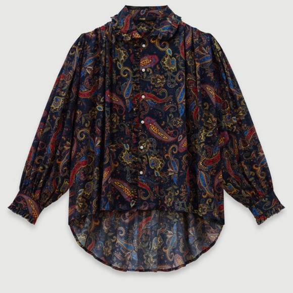 NWT Gorgeous Maje button down top - Picture 3 of 8